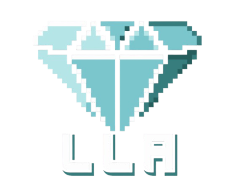 LuckyLynx & Ace pixel diamond logo